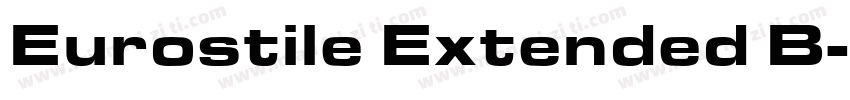 Eurostile Extended B字体转换